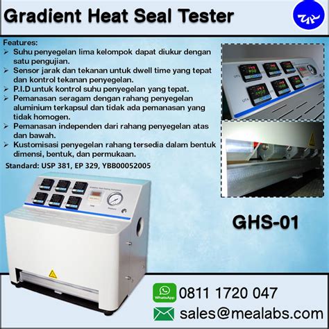 Five points Heat Seal Tester commercial|GHS.